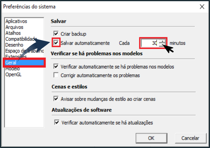 Configurar Modelo Padrão Do Sketchup Central De Ajuda Gabster